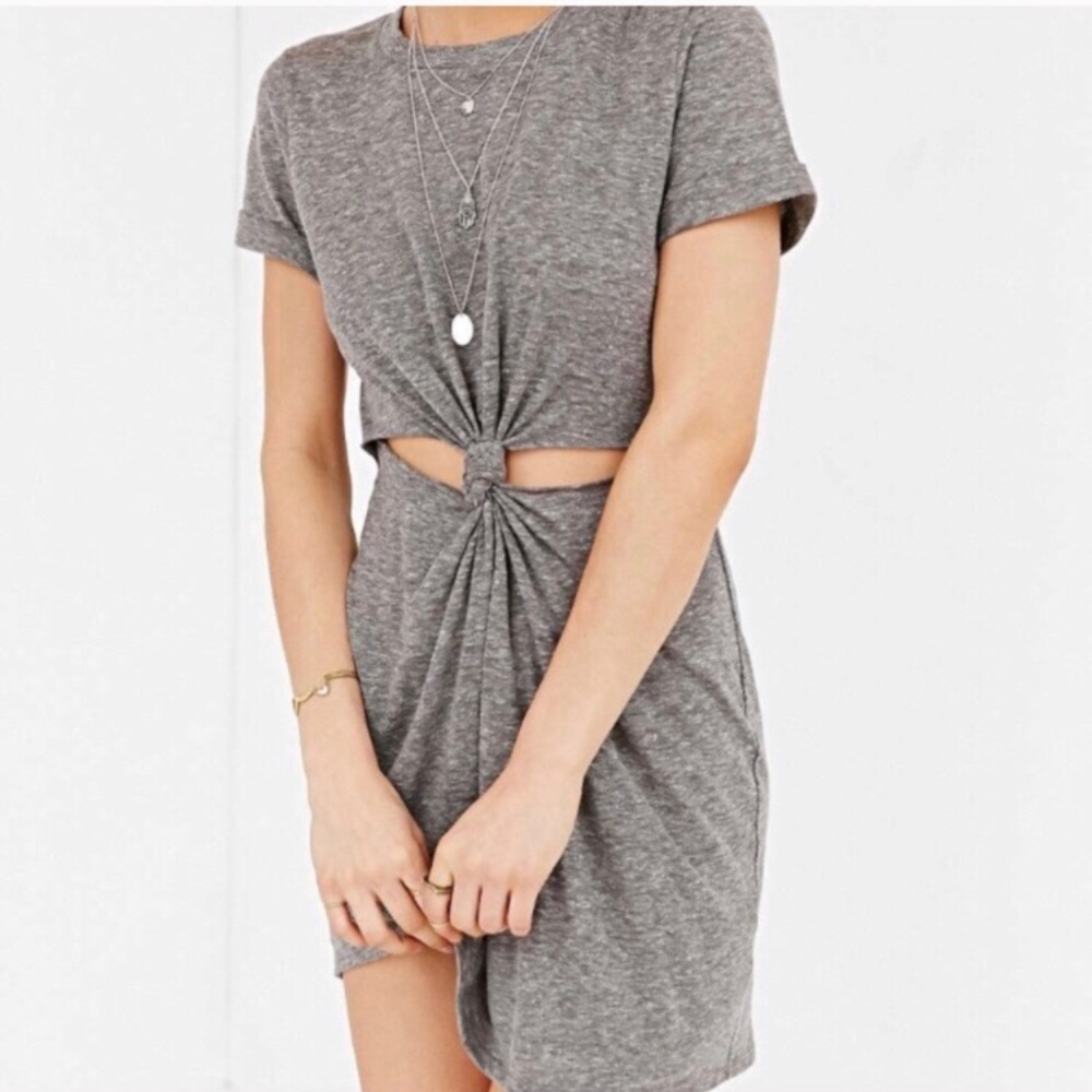 Honey Punch Grey twist dress